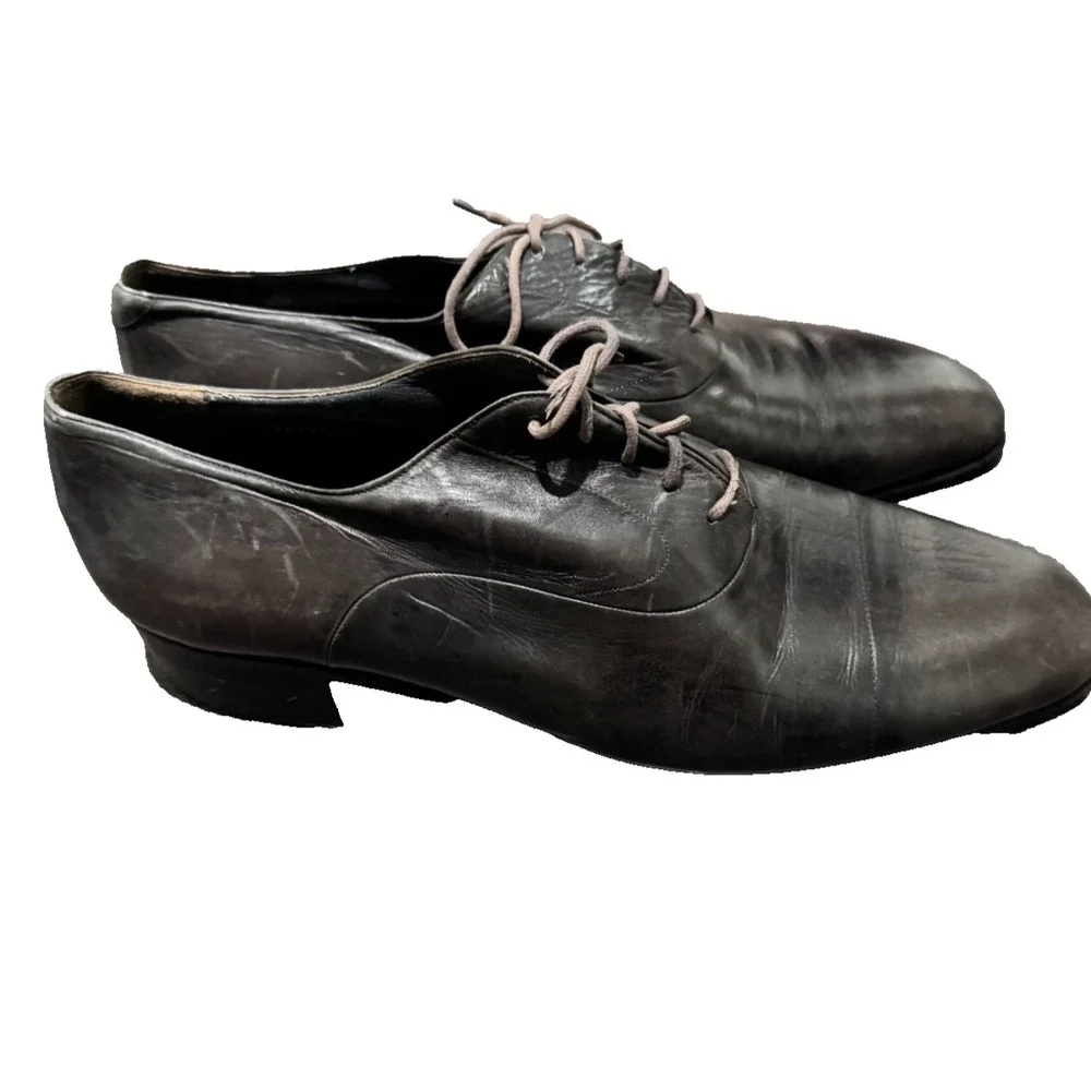 Bruno Magli  Leather shoes 12M dark gray Maioco Cap Toe Oxford Shoes